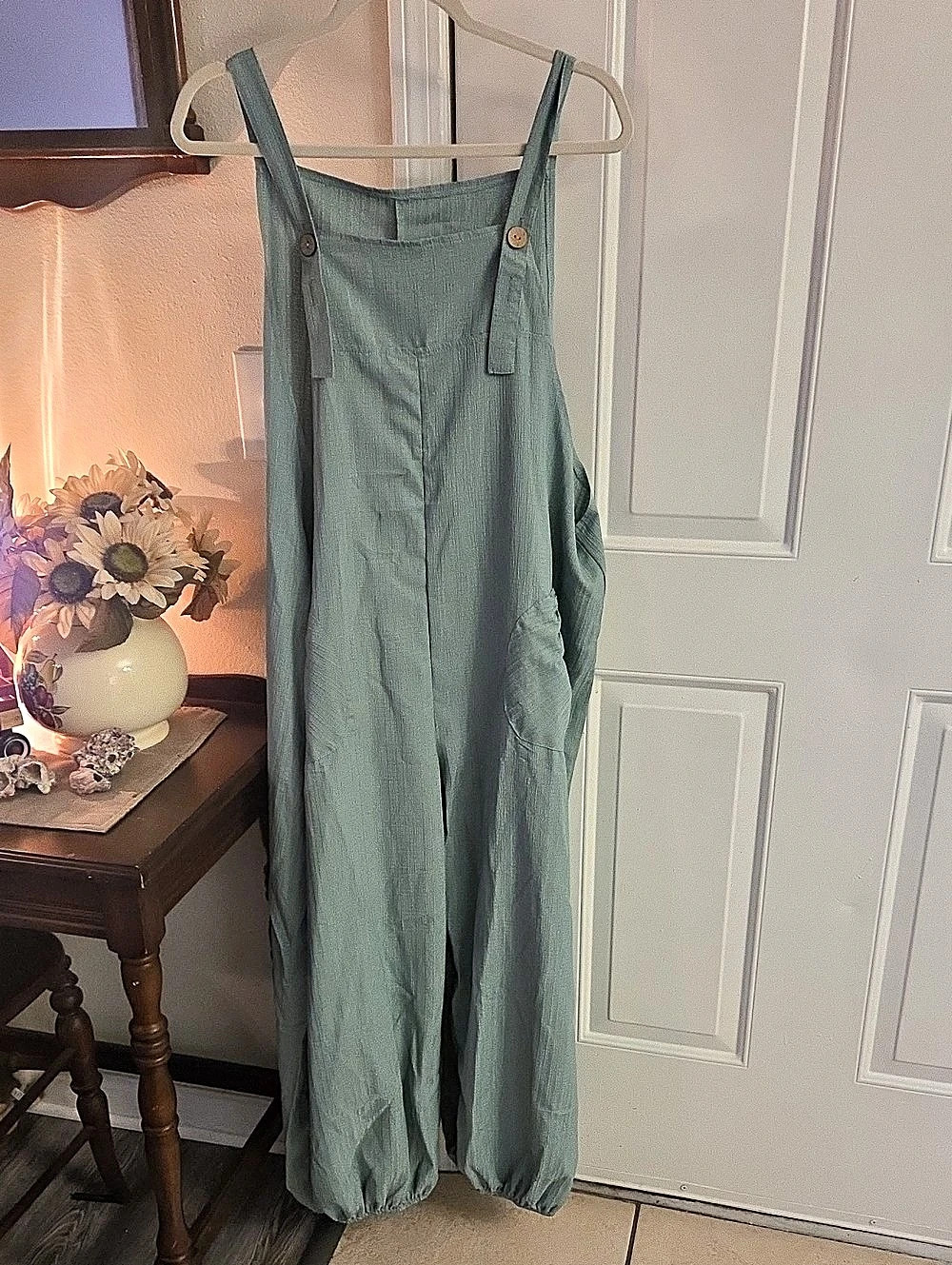 Shein Wide Leg Jumpsuit in Green Size 2XL Like New
